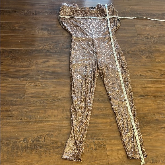 Fashion Nova Shimmering Sequin Jumpsuit, S. XL - Picture 5 of 11